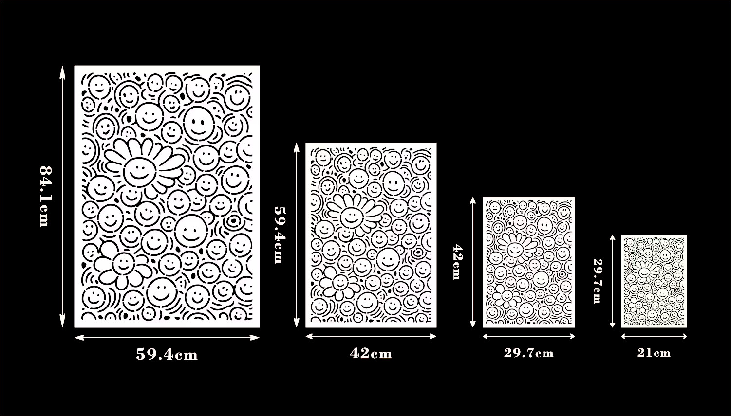 Happy Smiles – Gute Laune Muster - 4 Größen – Bild 2