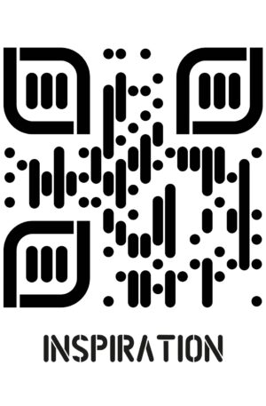 Kreatives QR-Code Kunstdesign - Inspiration - 4 Größen