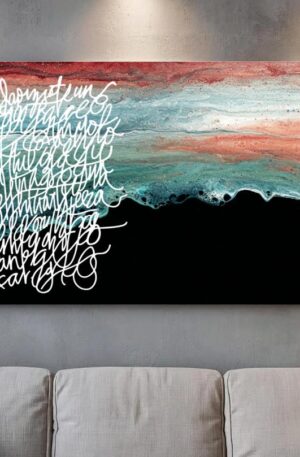 Asemische Linien – Künstlerische Schreibspur Schablone - 4 Größen -