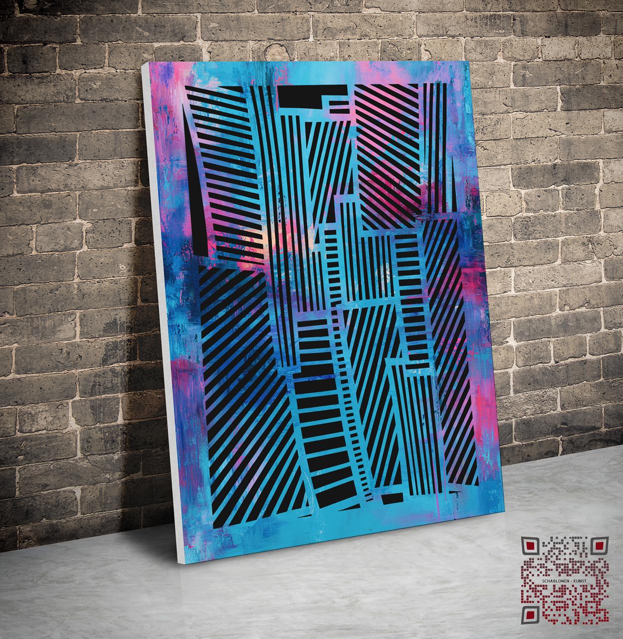 Modern Panels – Kreatives Streifenlayout - 4 Größen