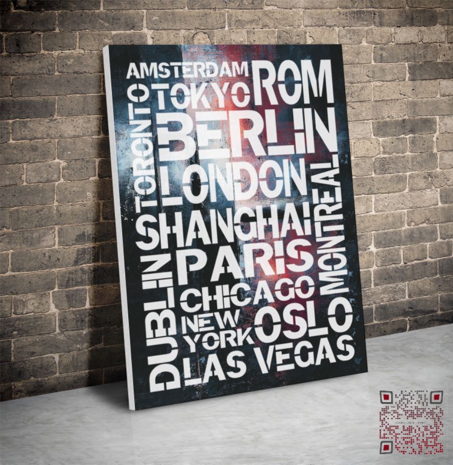 City Mix – Weltstädte Schrift Schablone - 4 Größen – Bild 5