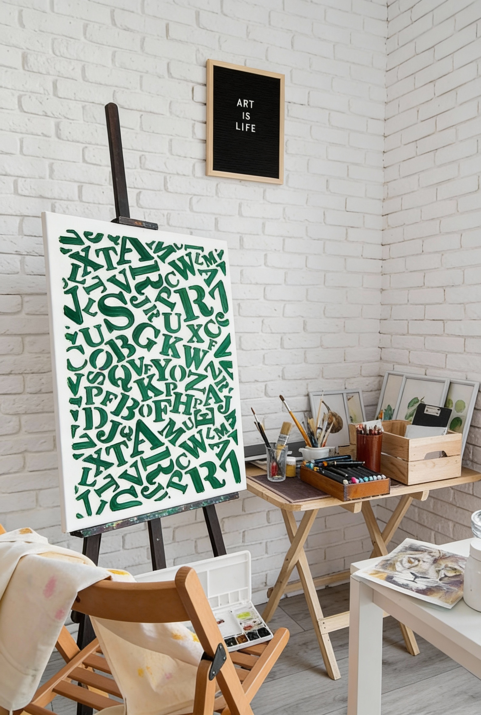 ABC Explosion – Moderne Typo-Schablone - 4 Größen – Bild 3