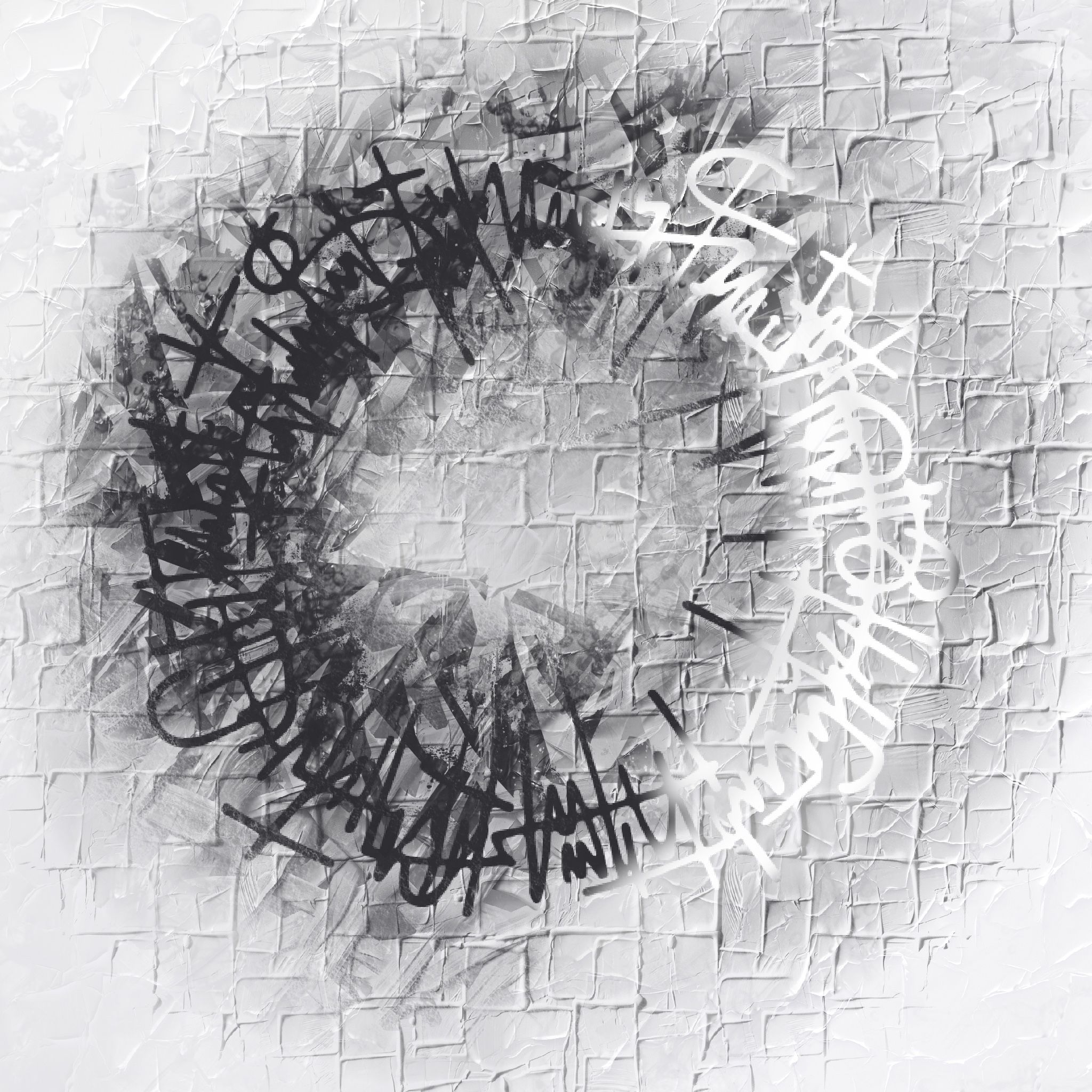 Asemischer Circle – Schriftornament Schablone - 4 Größen – Bild 5