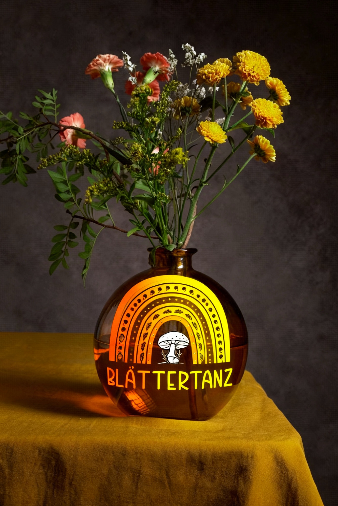 „Herbstliche Mini-Momente“ - Selbstklebende Siebdruck-Schablone – Bild 4