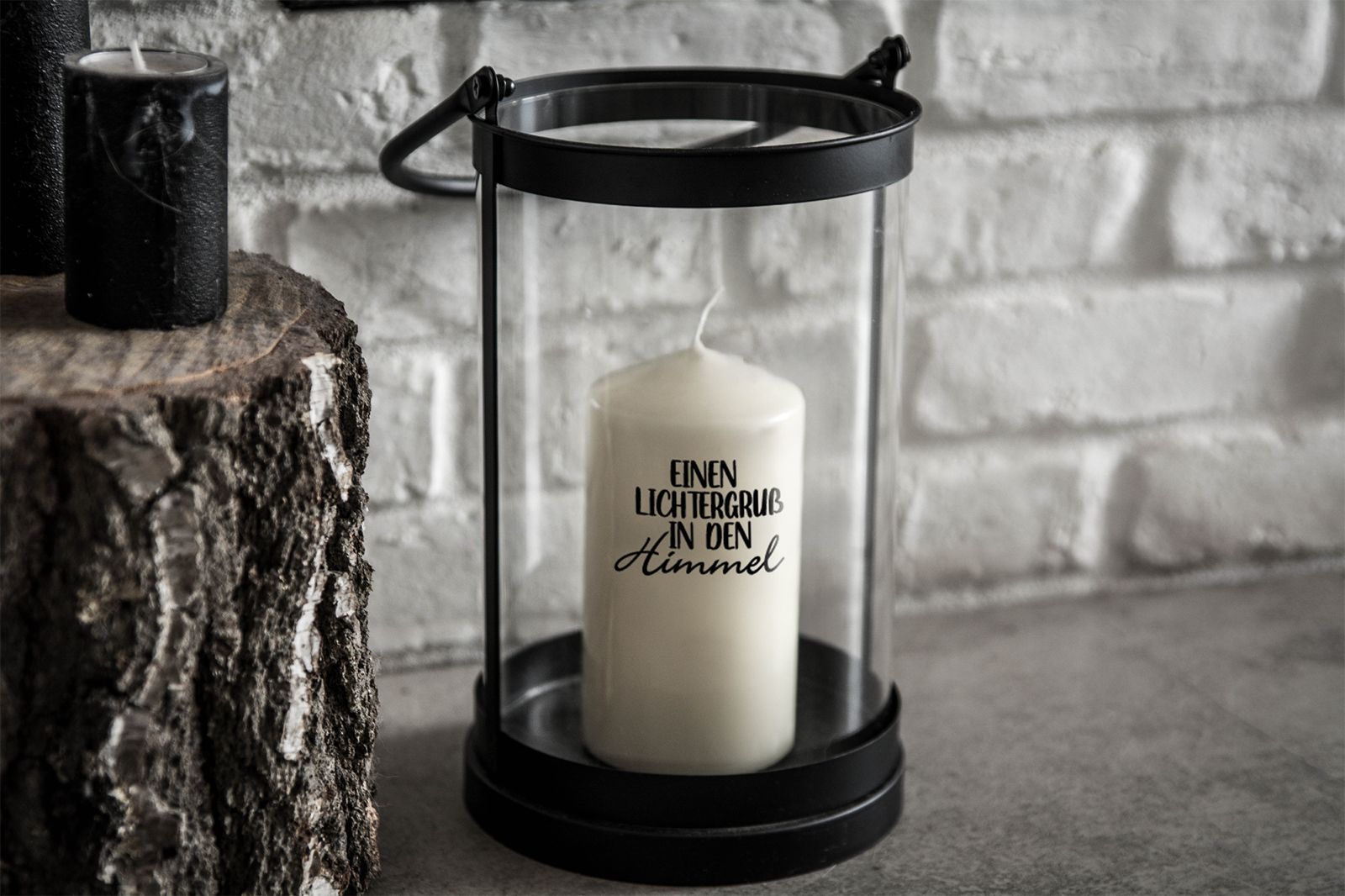 “Licht der Erinnerung” - Selbstklebende Siebdruck-Schablone - Trauer – Bild 4