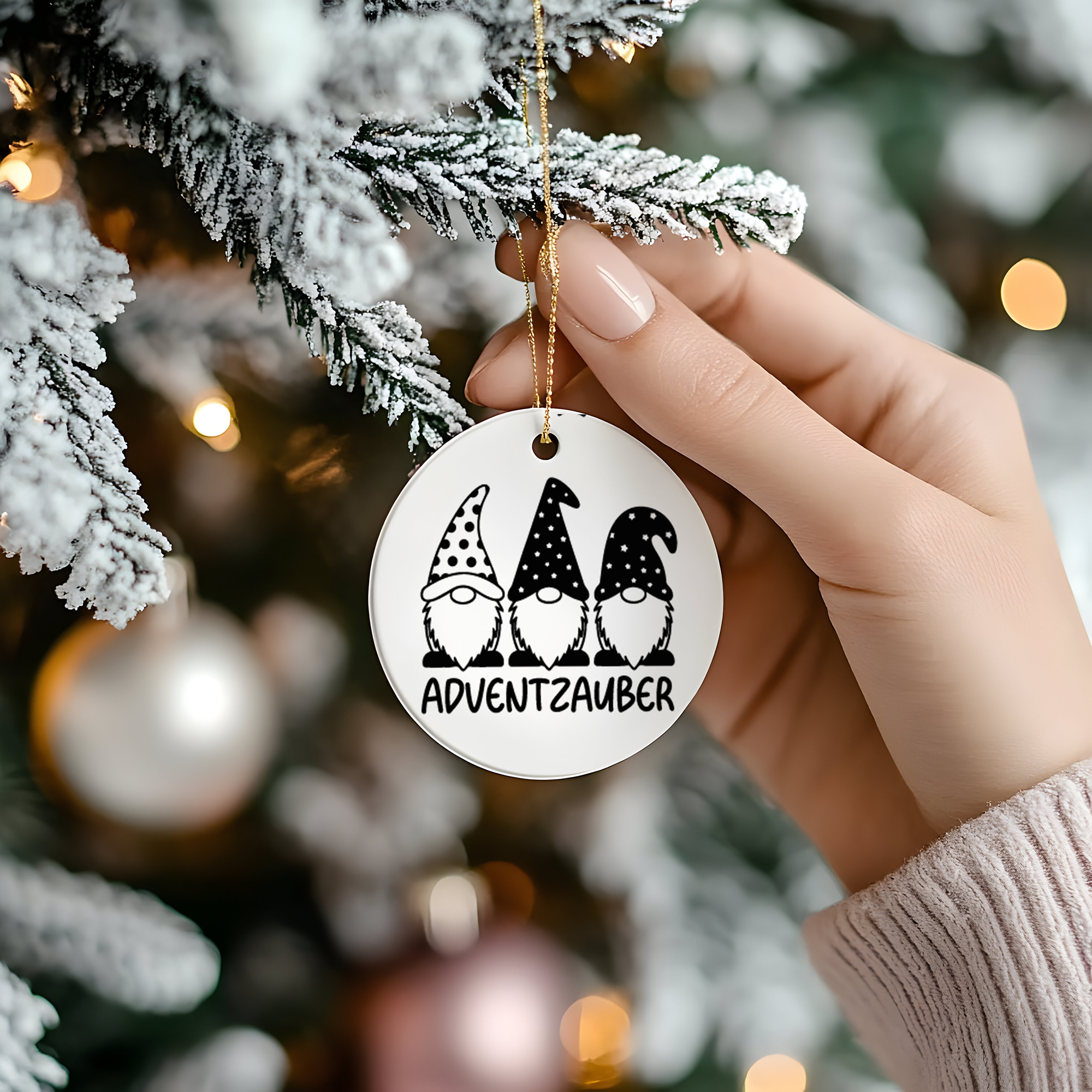 Weihnachtsillustrationen - Selbstklebende Siebdruck-Schablone – Bild 12