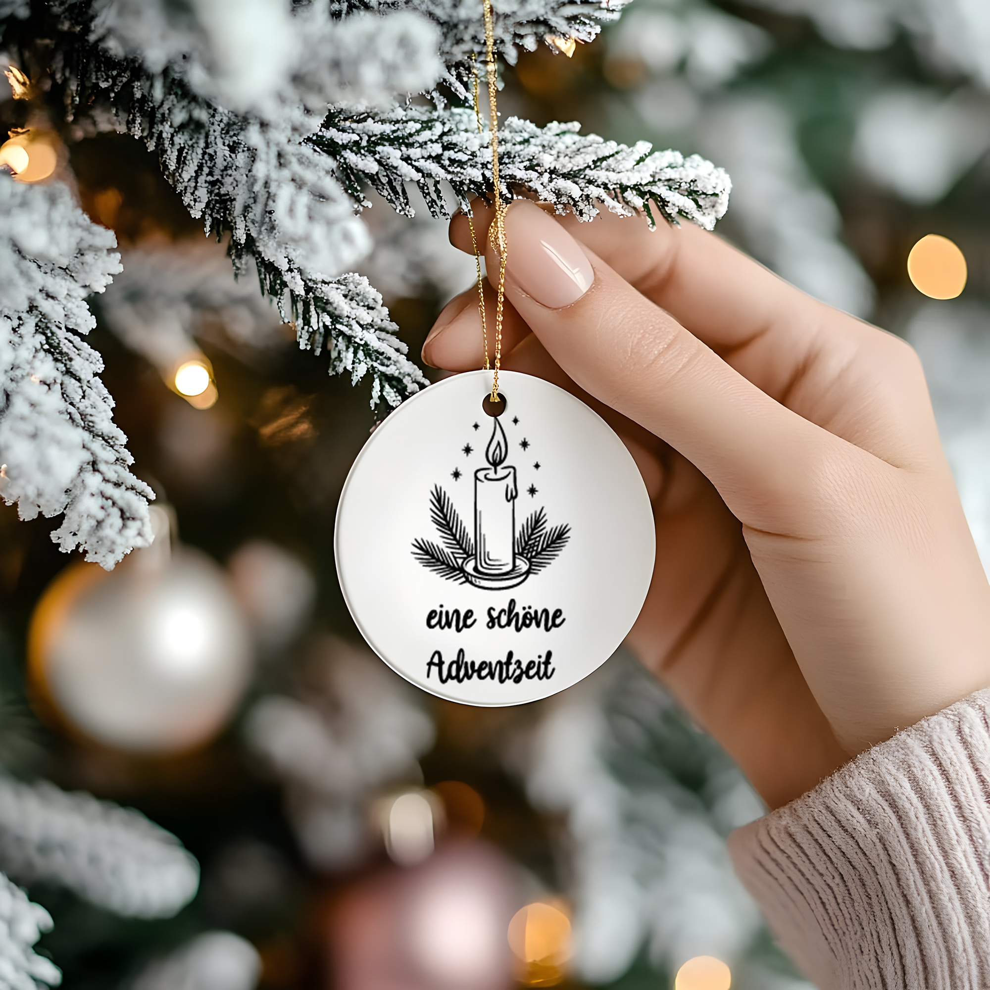 Weihnachtsillustrationen - Selbstklebende Siebdruck-Schablone – Bild 9